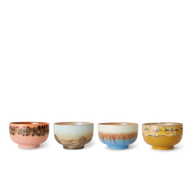 70s Ceramics Kulho Seabreeze 4-pack