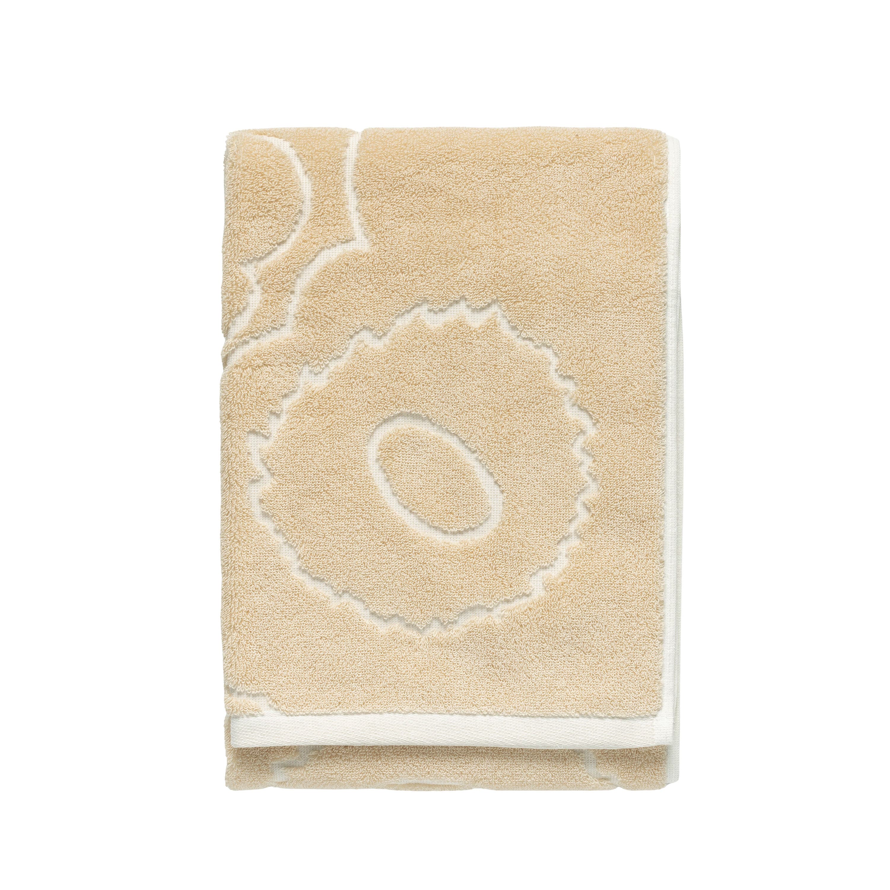 Piirto Unikko Käsipyyhe Straw/Off White 50x100