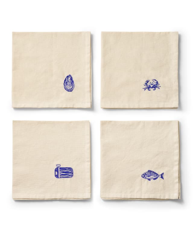 La Mer servetti 4-pack