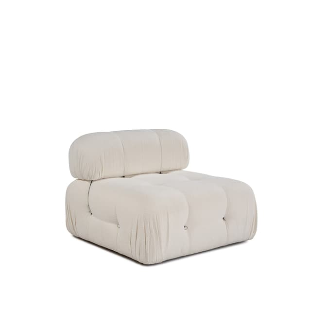 Blanca Keskimmäinen Moduuli White Bouclé