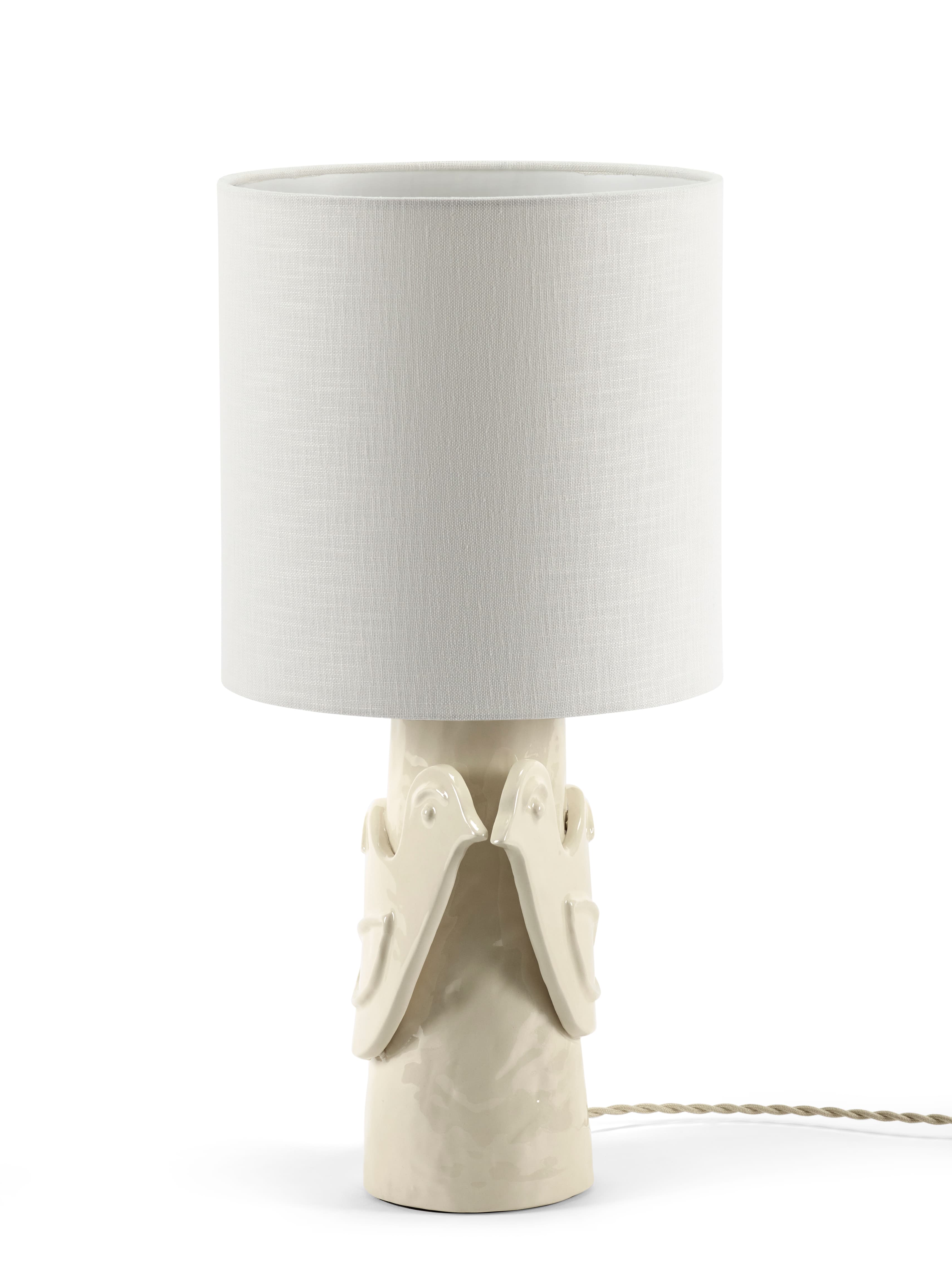 Paloma Pöytävalaisin Valkoinen 52 cm