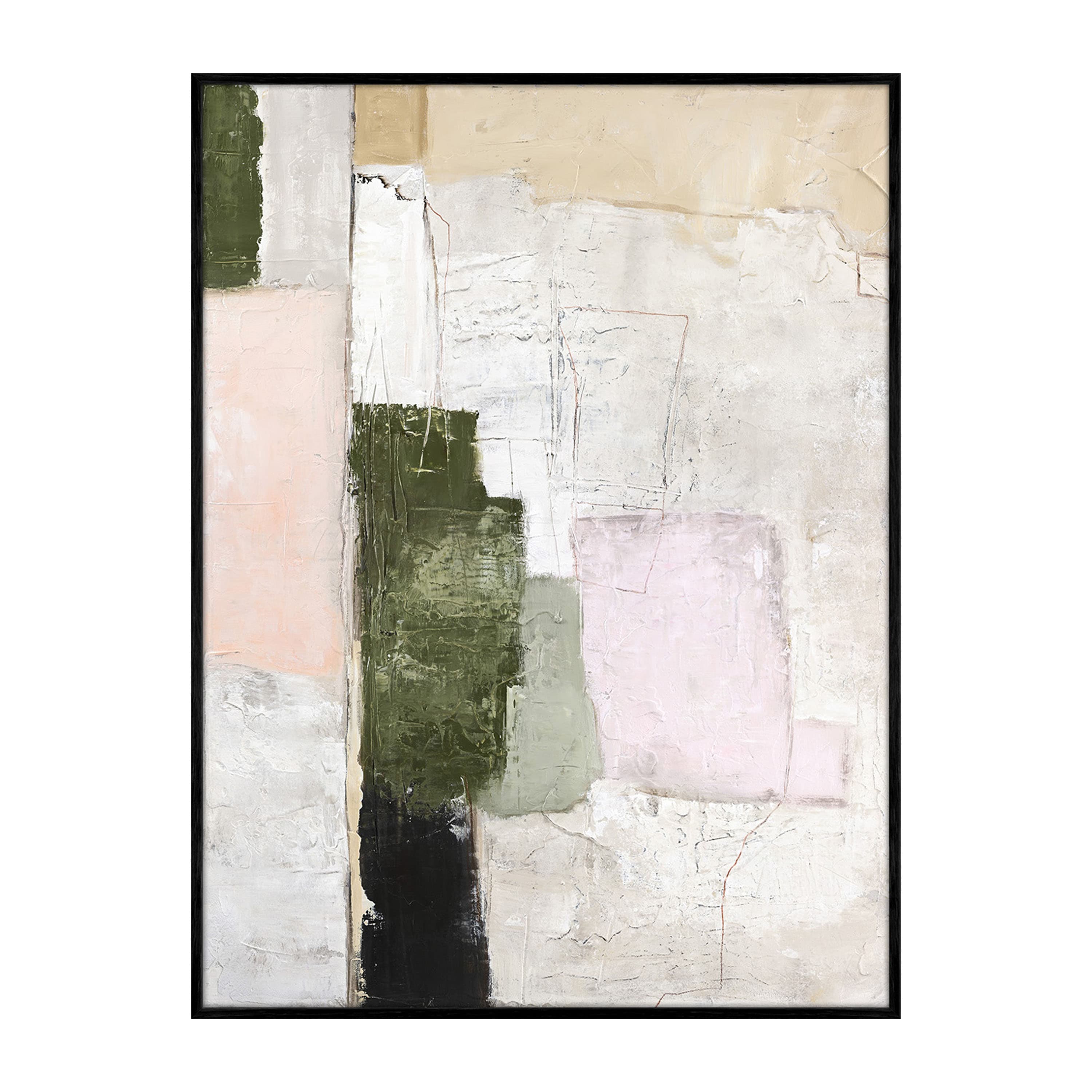 Rustic Revival Taulu Musta Kehys 90x120
