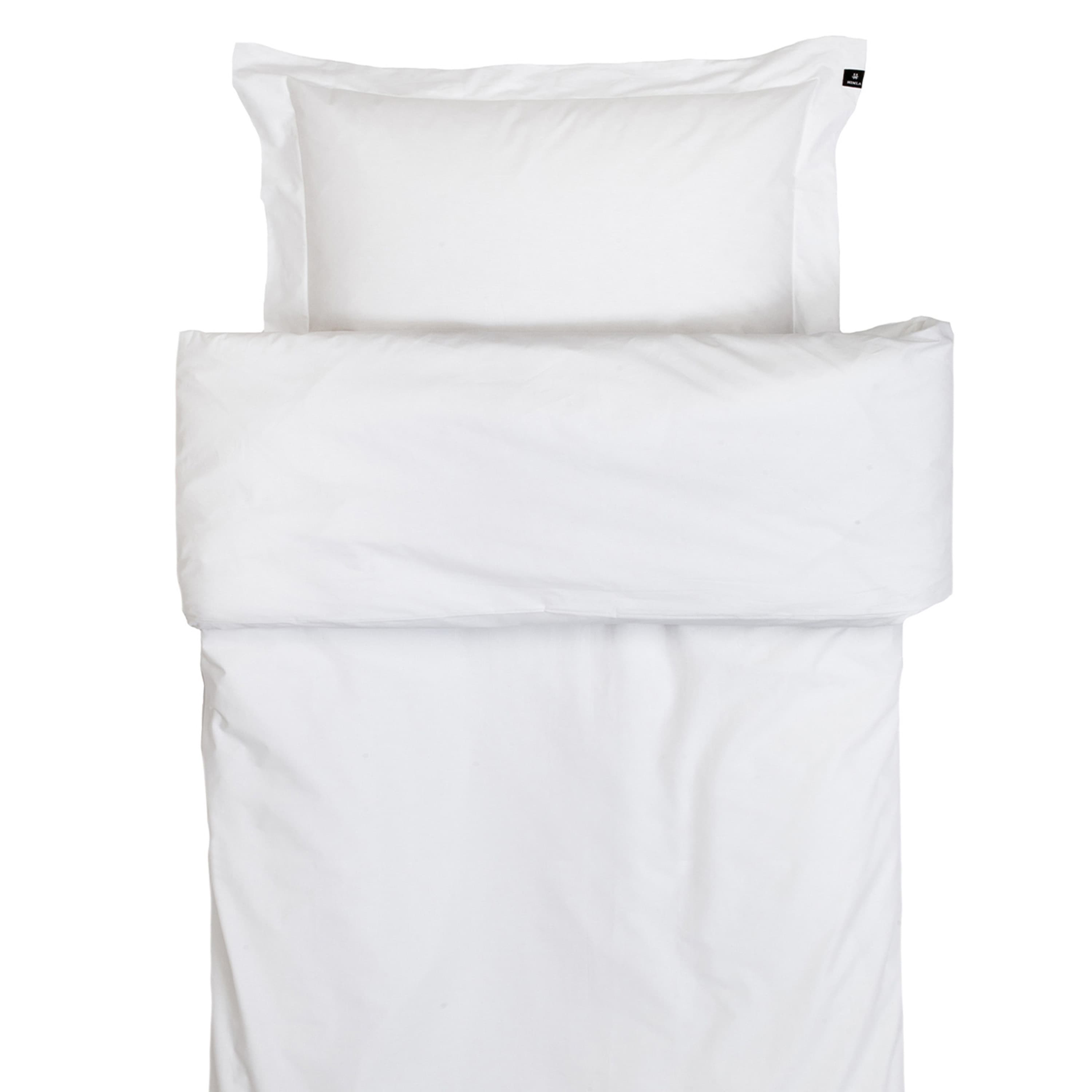 Dreamtime pussilakana GOTS percale white single