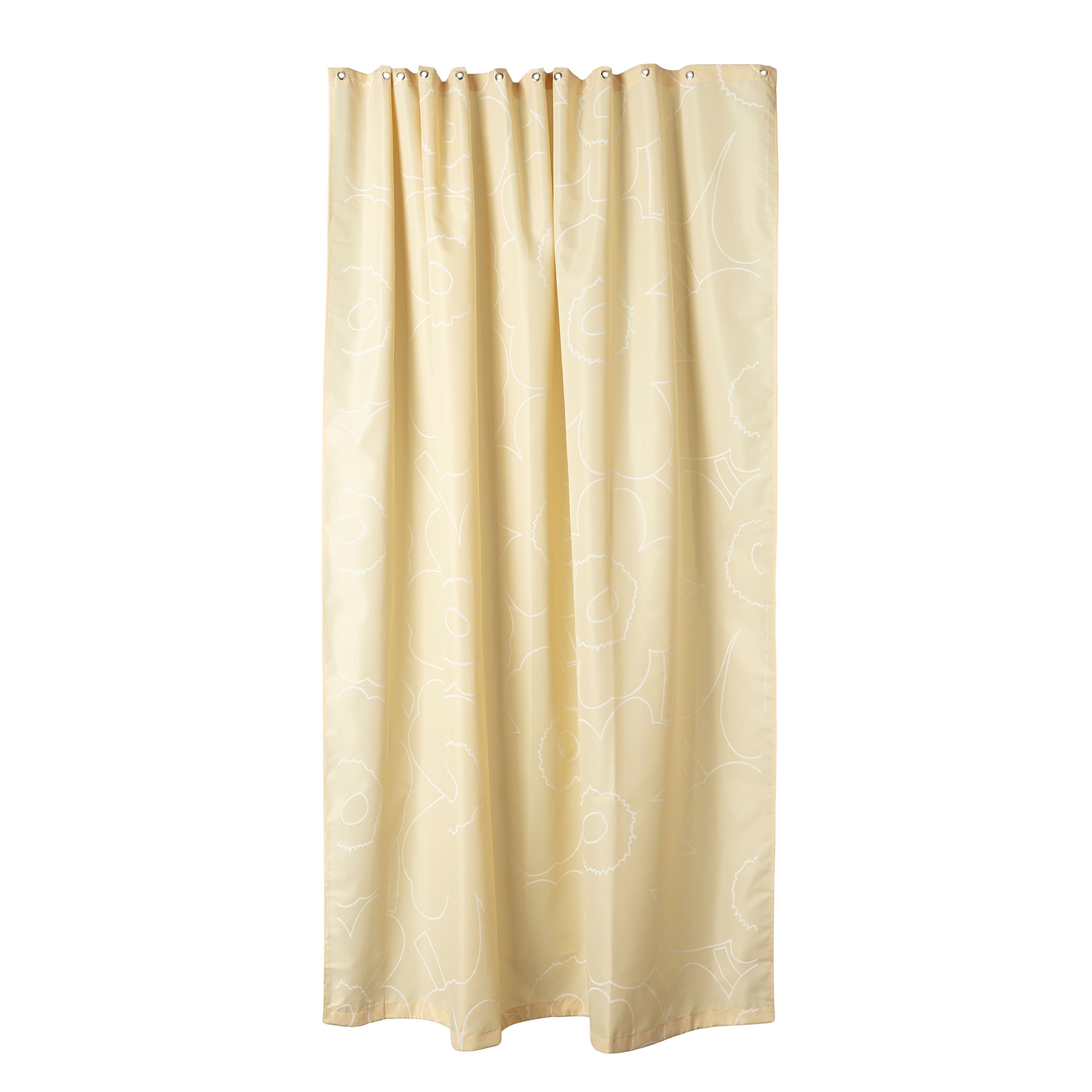 Piirto Unikko Suihkuverho Straw/Off White 180x200