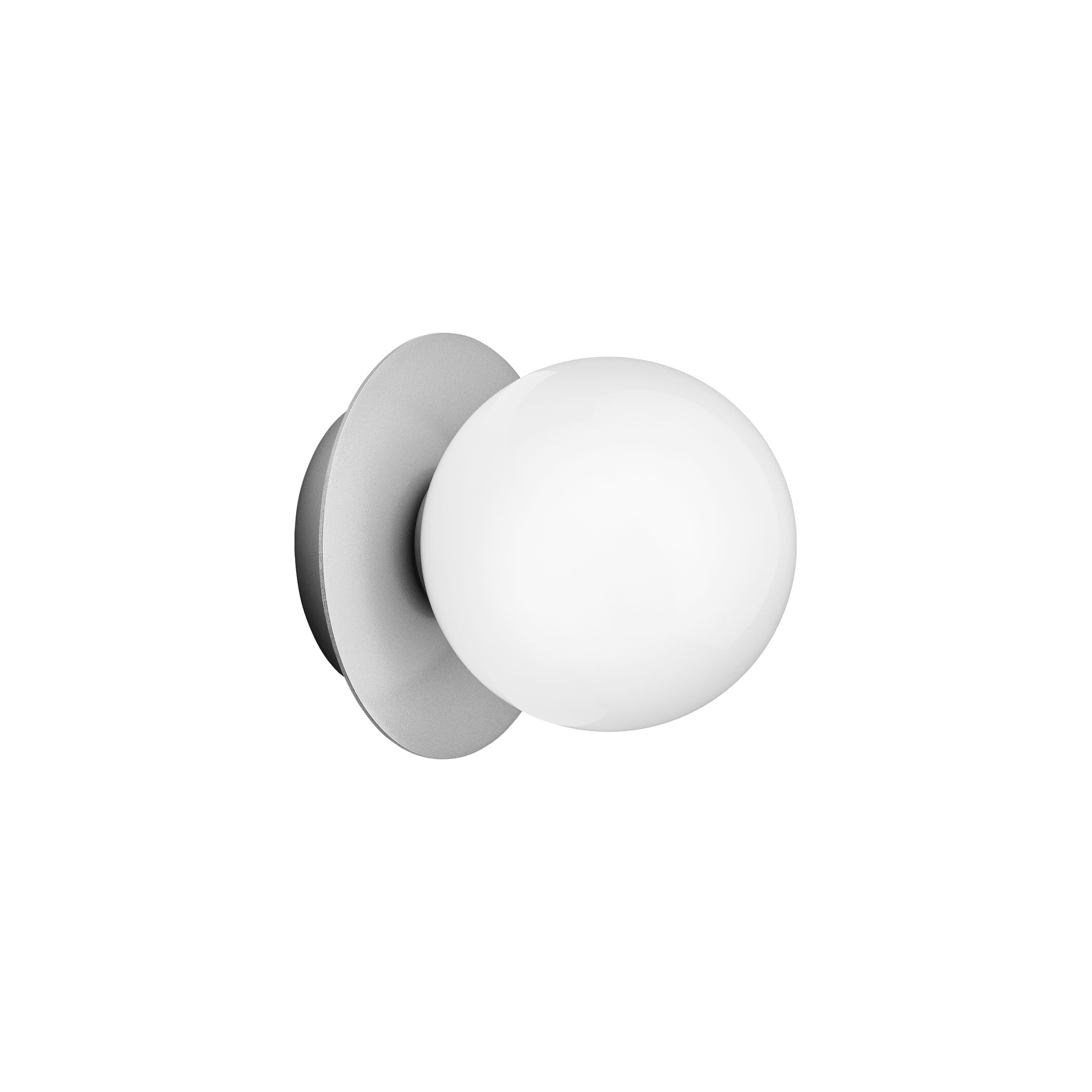 Liila 1 seinä-/kattovalaisin Light Silver/Opal Small