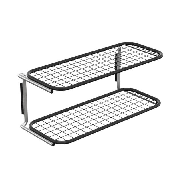 Classic Kenkähylly Tupla Musta/Kromi 60cm